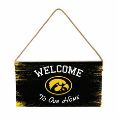 University of Iowa Wood Wall Sign, 6x11 - Collegiate Home