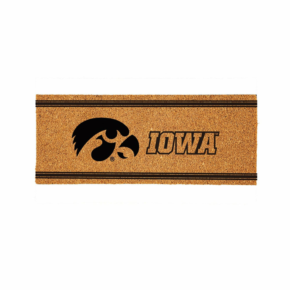 University of Iowa Extra Large One Color Coir Mat, 60"x24" - Collegiate