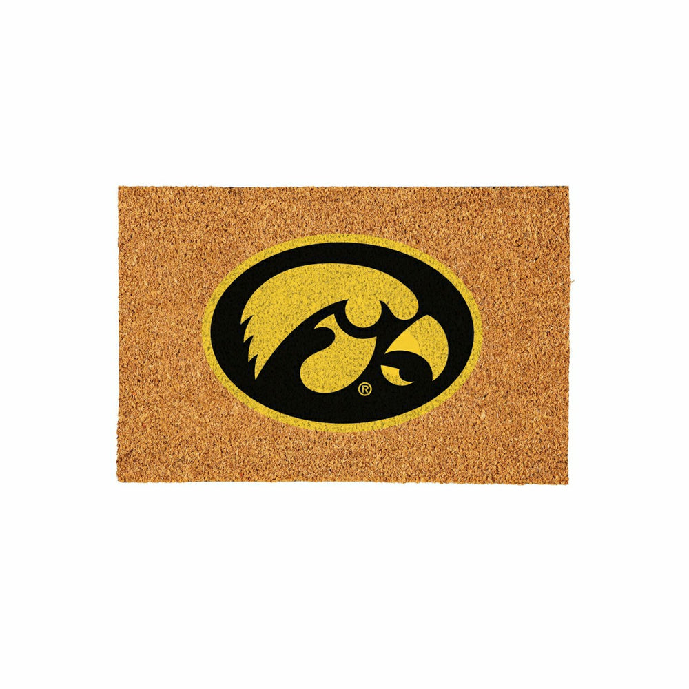 University of Iowa Large Full Color Coir Mat, 36"x24" - Collegiate