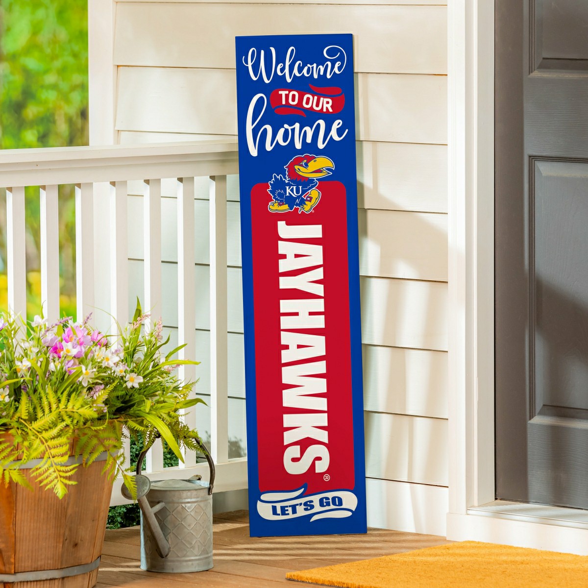 47" Double Sided Leaner, University of Kansas, Halloween - Collegiate Home