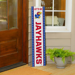 47" Double Sided Leaner, University of Kansas, Christmas - Collegiate Home
