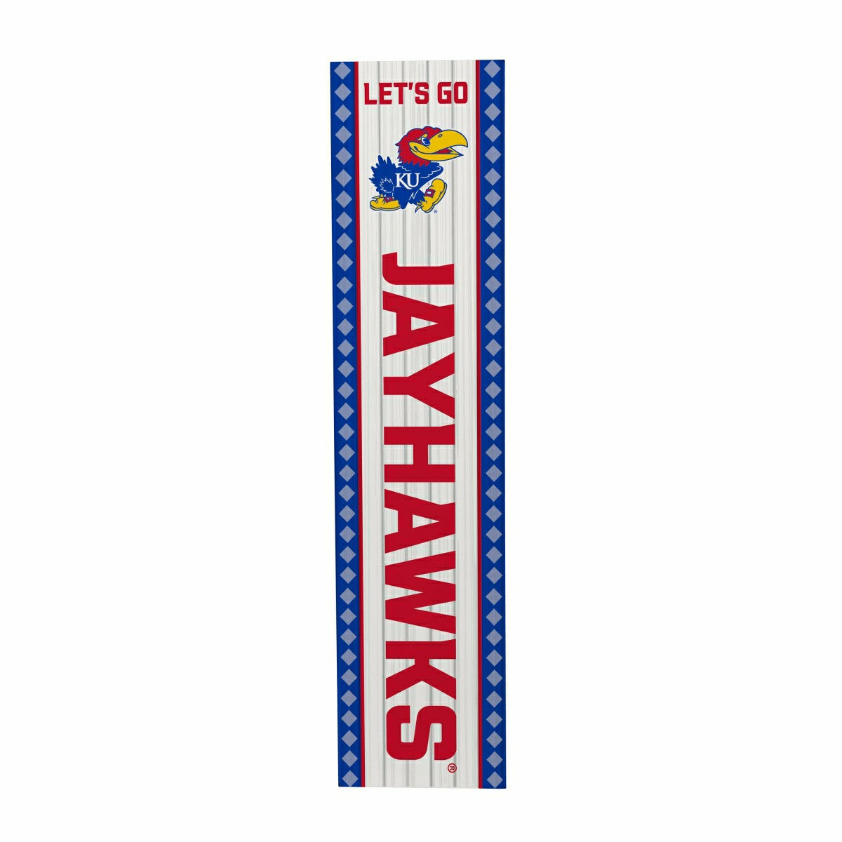 47" Double Sided Leaner, University of Kansas, Christmas - Collegiate Home