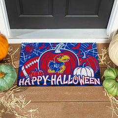 University of Kansas Halloween PVC Mat, 28"x16" - Collegiate