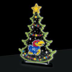 University of Kansas College Holiday Tree Desklite LED Decor - Collegiate Home