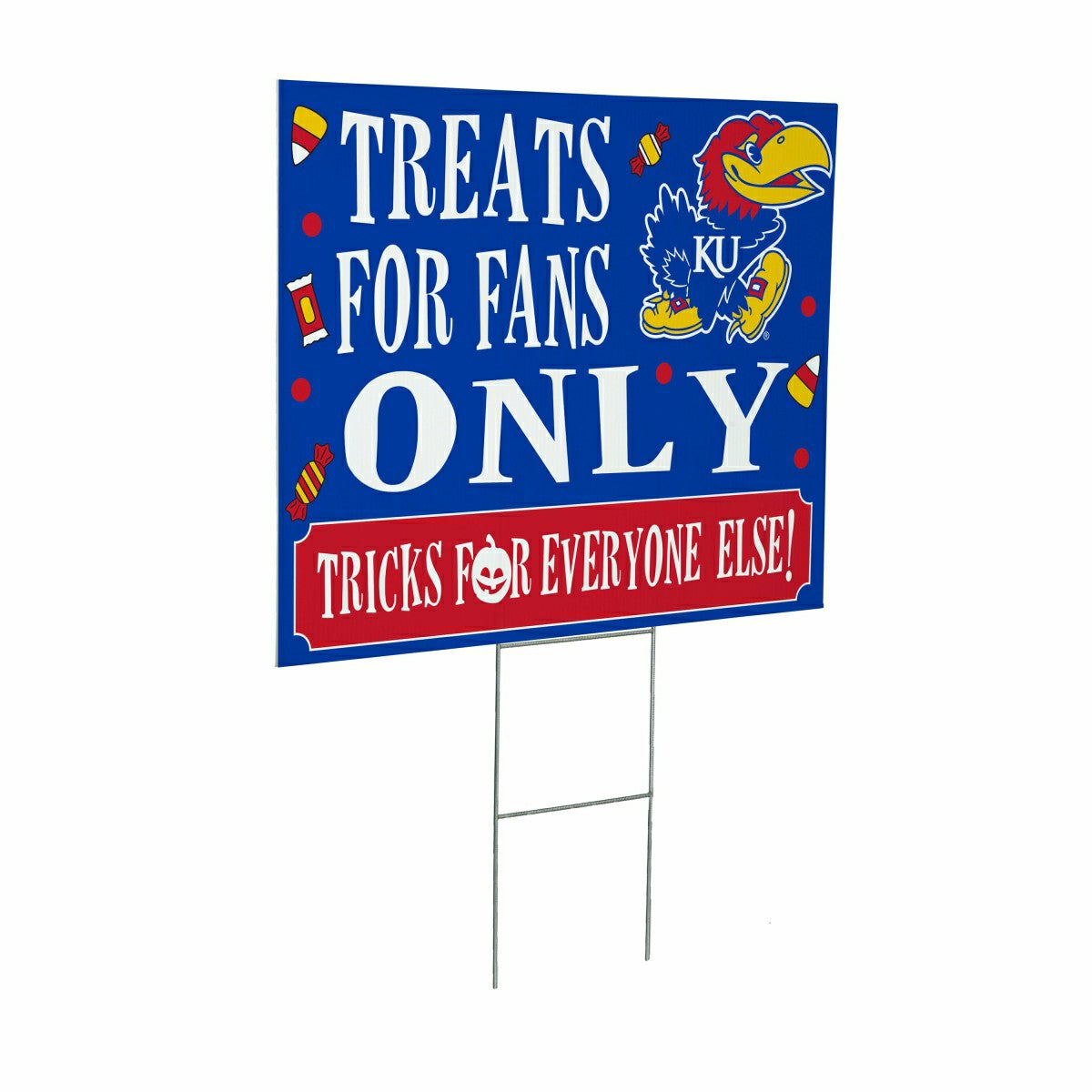 University of Kansas Yard Sign, Halloween Treats for Fans - Collegiate Home