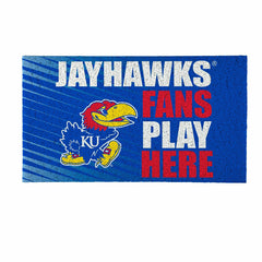 University of Kansas Fan Mat, 28"x16" - Collegiate