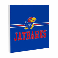 University of Kansas Wood Wall Sign, 12x12 - Collegiate Home