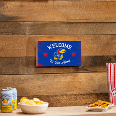University of Kansas Wood Wall Sign, 6x11 - Collegiate Home