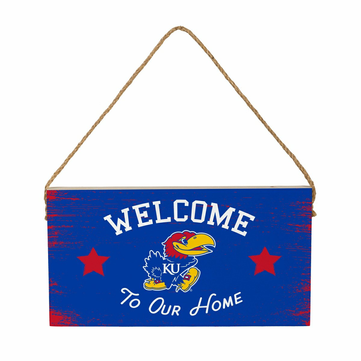 University of Kansas Wood Wall Sign, 6x11 - Collegiate Home