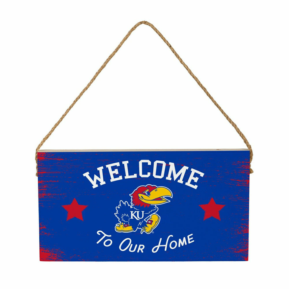 University of Kansas Wood Wall Sign, 6x11 - Collegiate Home