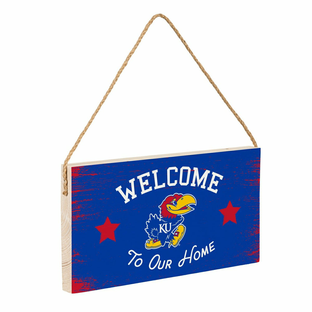 University of Kansas Wood Wall Sign, 6x11 - Collegiate Home