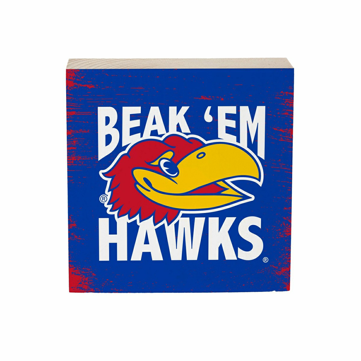 University of Kansas Plock, Down Home Fans, 6x6 - Collegiate Home