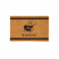 University of Kansas Large One Color Coir Mat, 36"x24" - Collegiate