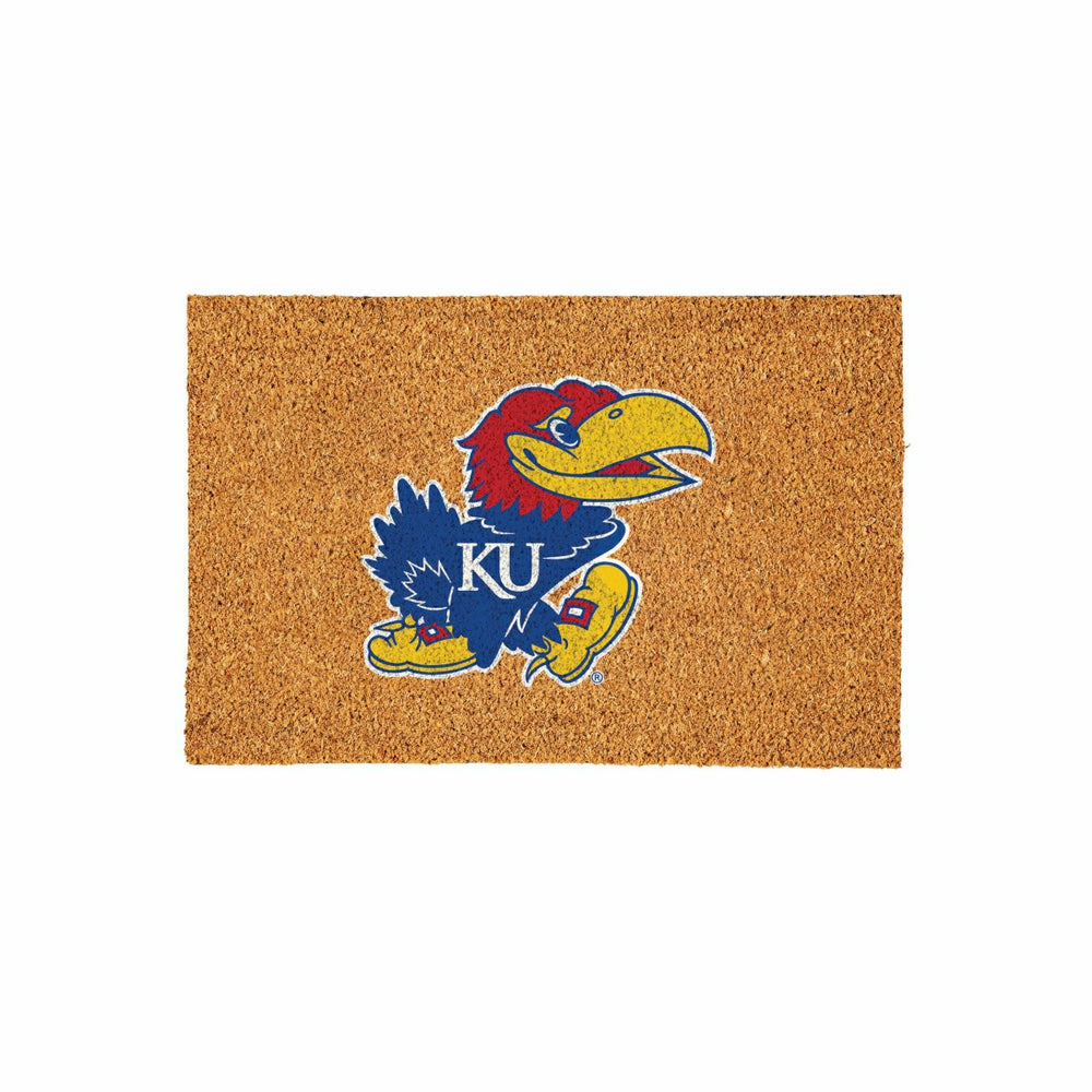 University of Kansas Large Full Color Coir Mat, 36"x24" - Collegiate