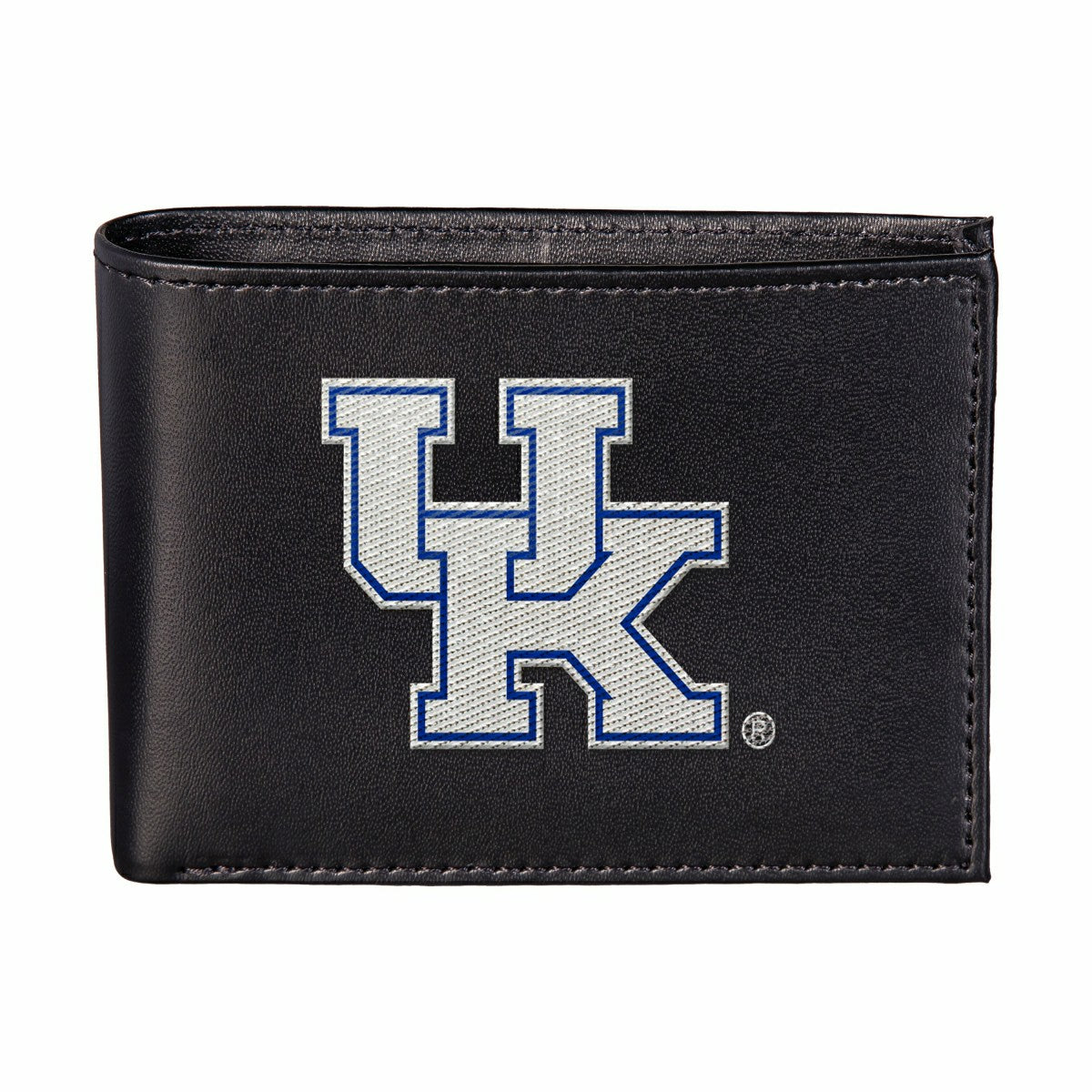 University of Kentucky Black Bi-Fold Embroidered Wallet w/ RFID Blocking - Collegiate Home