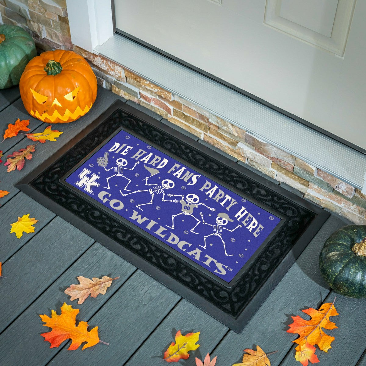 University of Kentucky Flocked Coir Halloween Sassafras Switch Mat, 22 - Collegiate