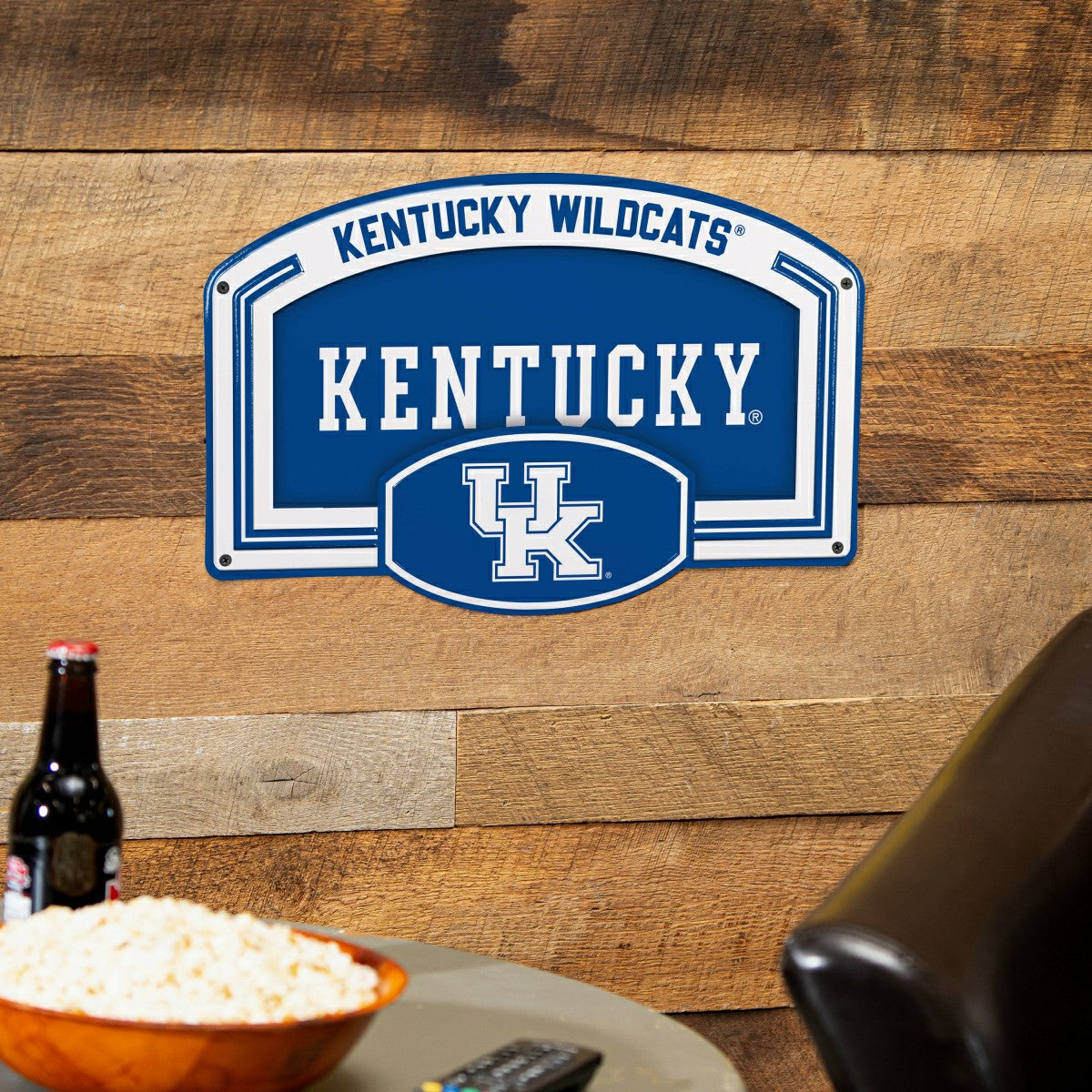 University of Kentucky USA Embossed Steel Wall Sign, 11" x 17" - Collegiate Home