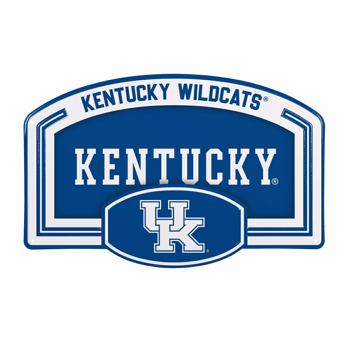 University of Kentucky USA Embossed Steel Wall Sign, 11" x 17" - Collegiate Home