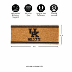 University of Kentucky Extra Large One Color Coir Mat, 60"x24" - Collegiate