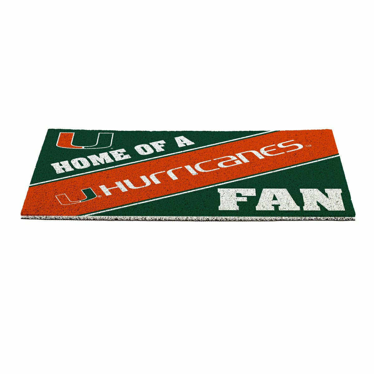 University of Miami, PVC Mat COLOR, Home of a Fan - Collegiate