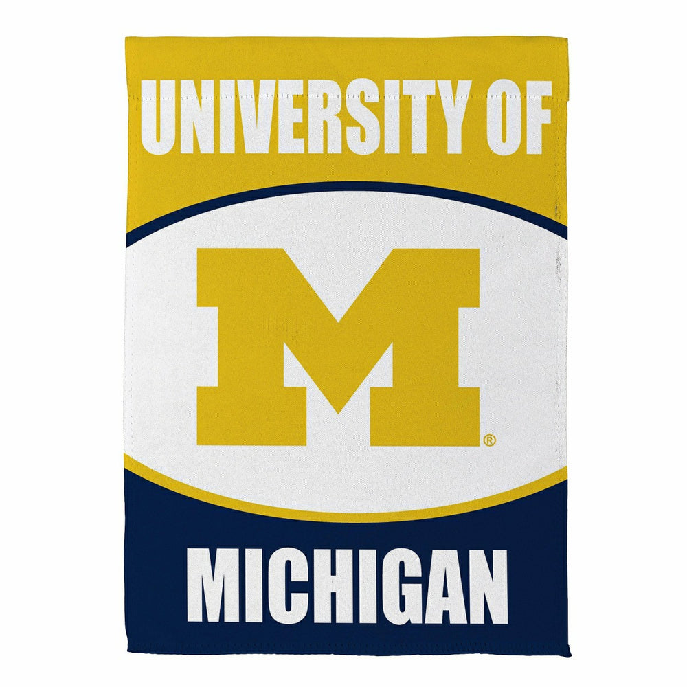 University Of Michigan Suede Garden Flag - Collegiate Home