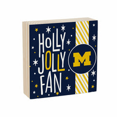 University Of Michigan Block, Holiday, 6x6 - Collegiate Home