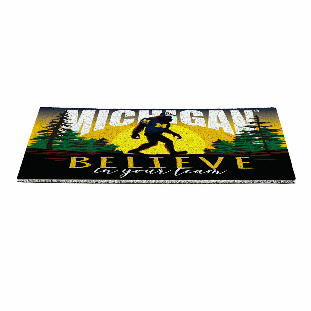 University Of Michigan Bigfoot PVC Mat, 28"x16" - Collegiate