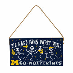 University Of Michigan Halloween Wood Wall Sign, 6x11 - Collegiate Home