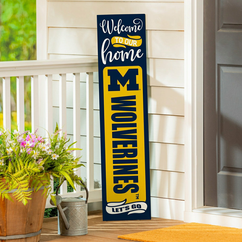47" Double Sided Leaner, University Of Michigan, Halloween - Collegiate Home