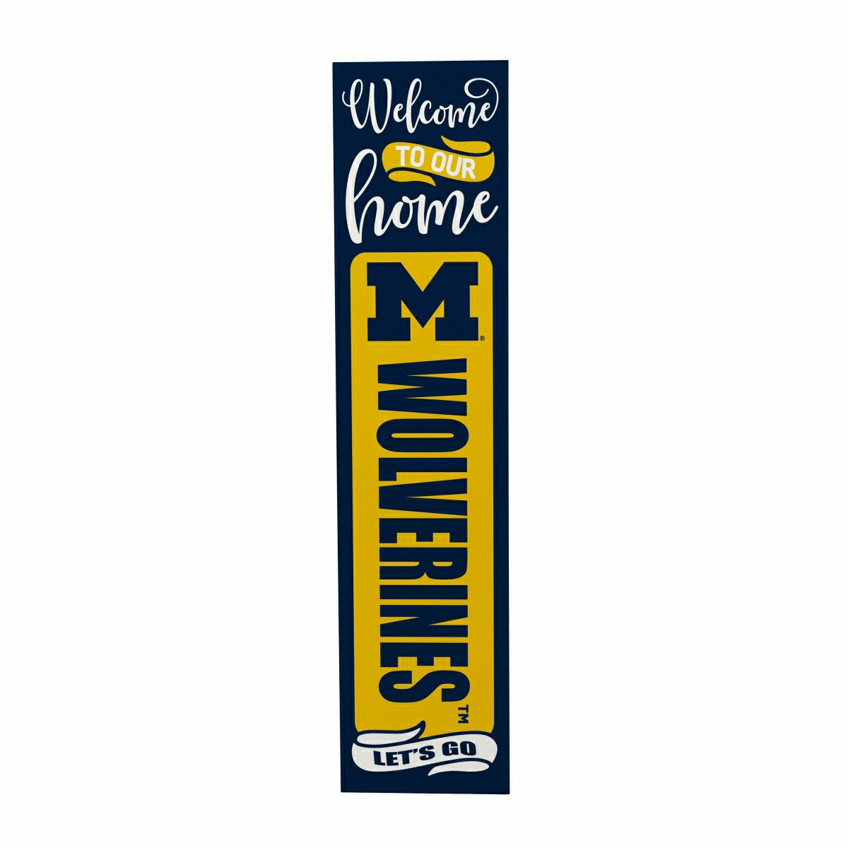 47" Double Sided Leaner, University Of Michigan, Halloween - Collegiate Home
