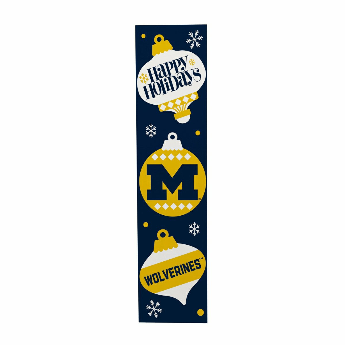 47" Double Sided Leaner, University Of Michigan, Christmas - Collegiate Home