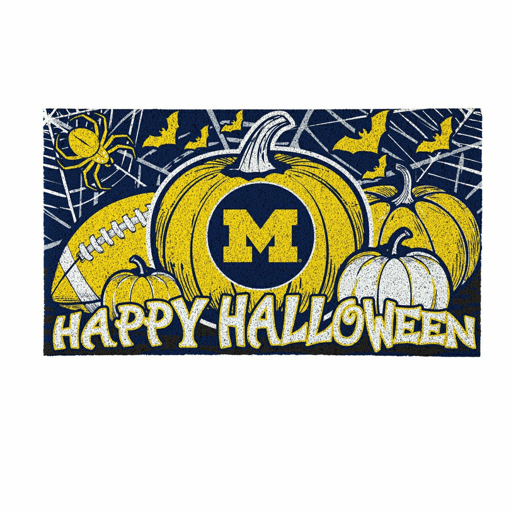 University Of Michigan Halloween PVC Mat, 28"x16" - Collegiate