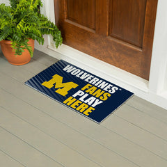 University Of Michigan Fan Mat, 28"x16" - Collegiate