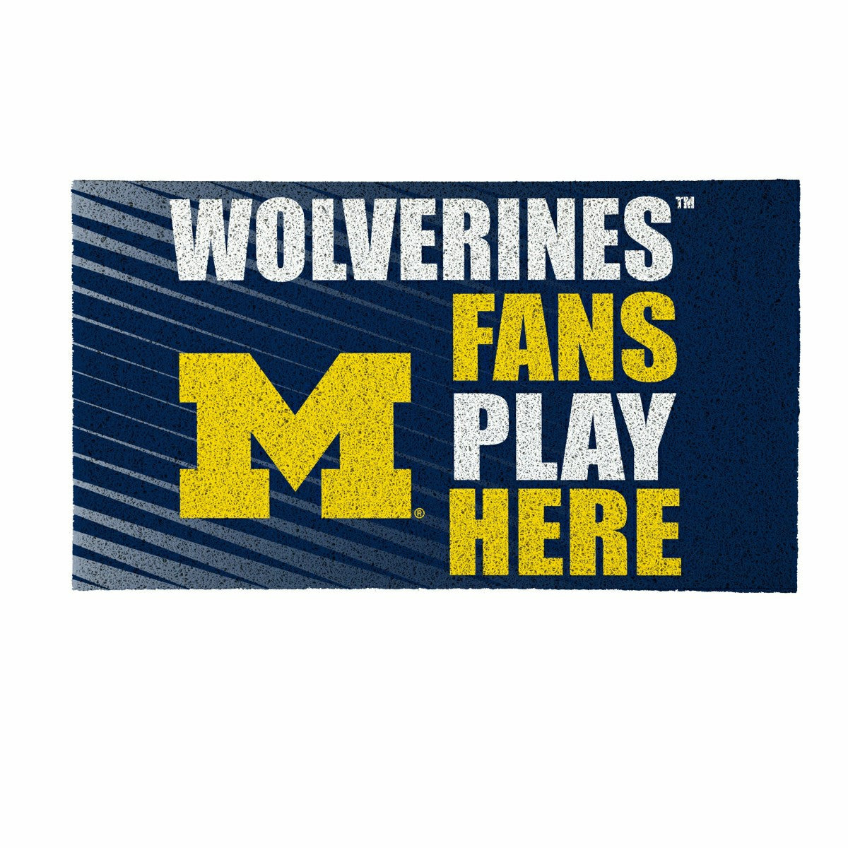 University Of Michigan Fan Mat, 28"x16" - Collegiate