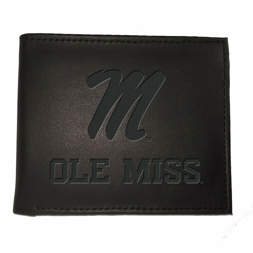 University of Mississippi, Bi-Fold Wallet, Black - Collegiate Home