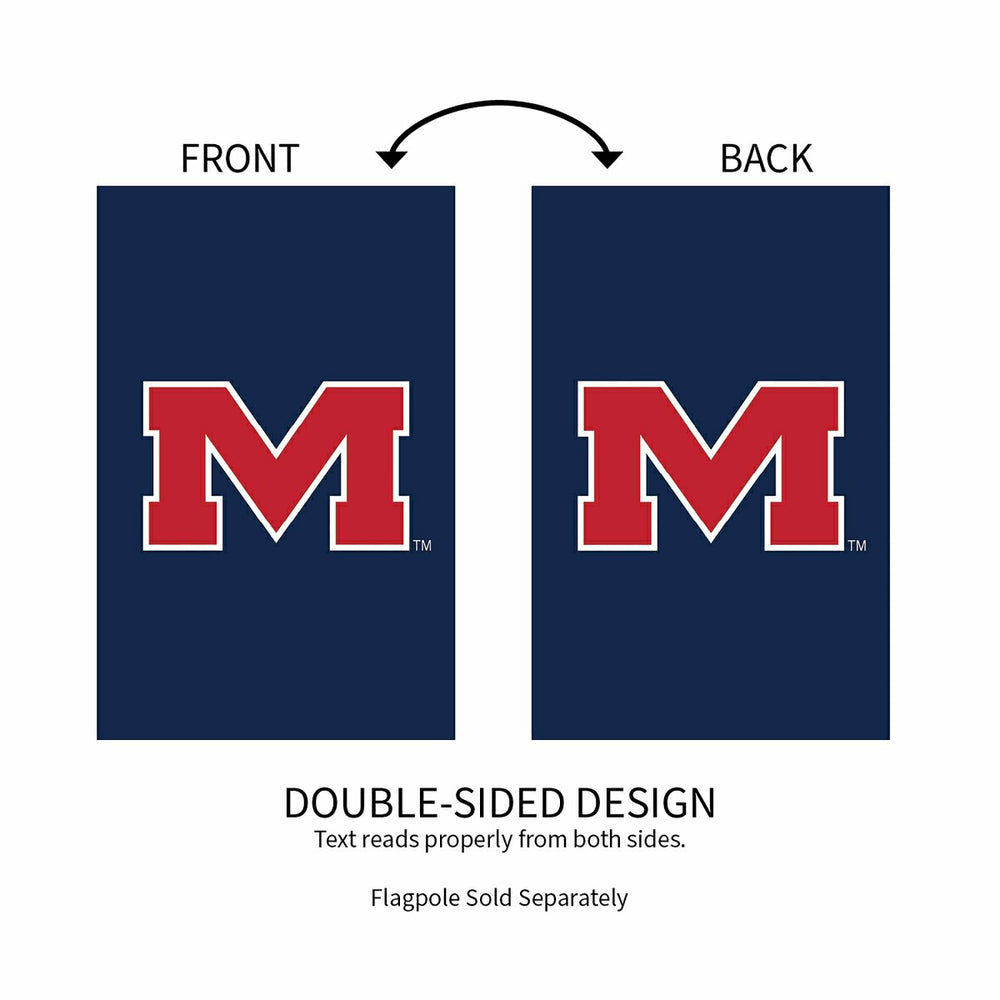 University of Mississippi Applique House Flag - Collegiate Home