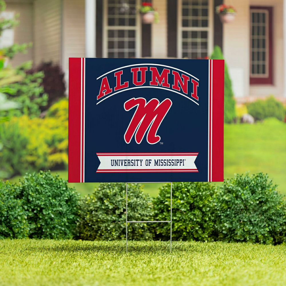 University of Mississippi Coroplast Yard Sign Alumni - Collegiate Home