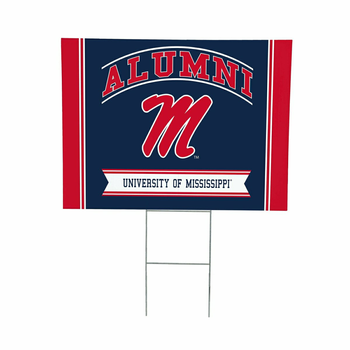 University of Mississippi Coroplast Yard Sign Alumni - Collegiate Home