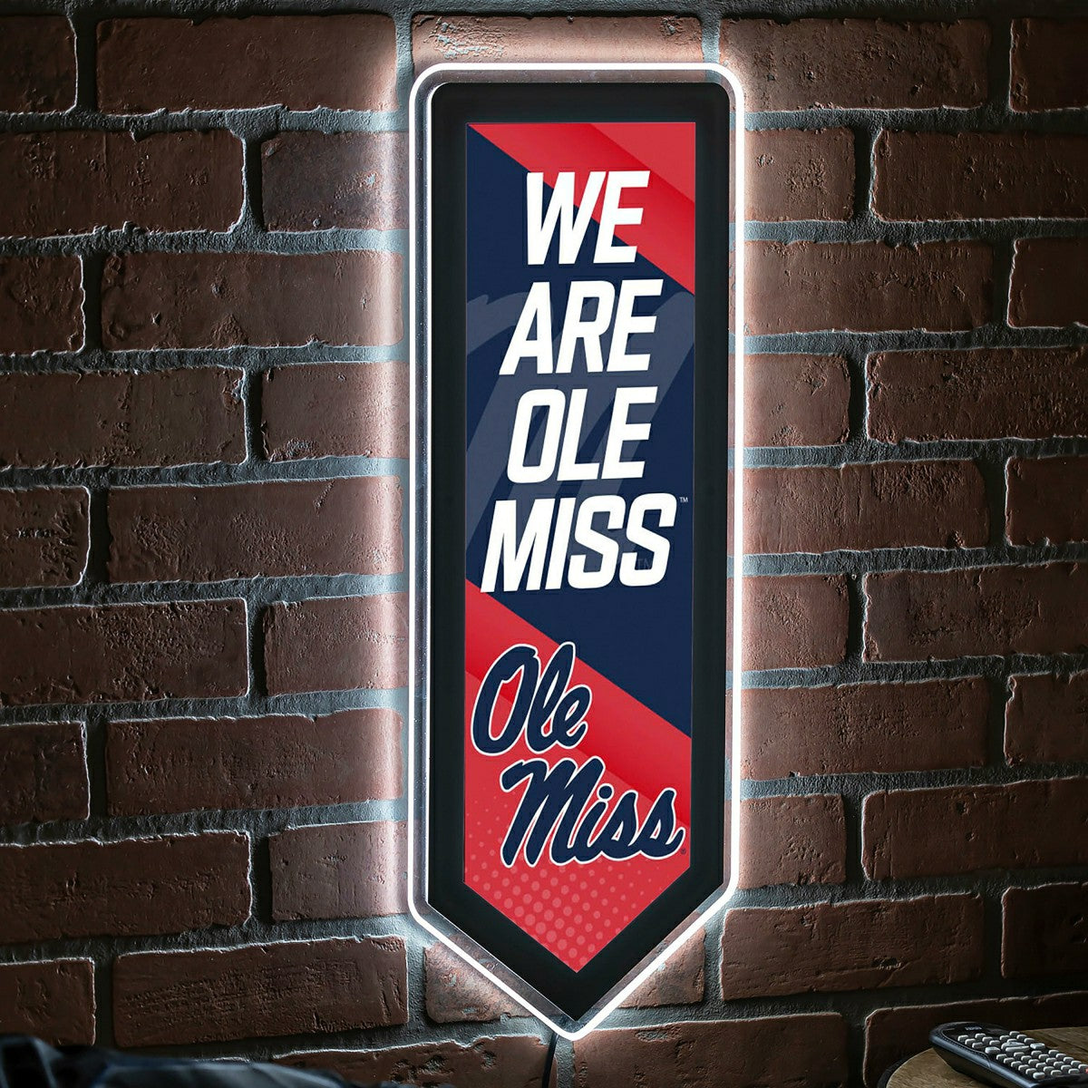 LED Wall Decor, Pennant, University of Mississippi - Collegiate Home