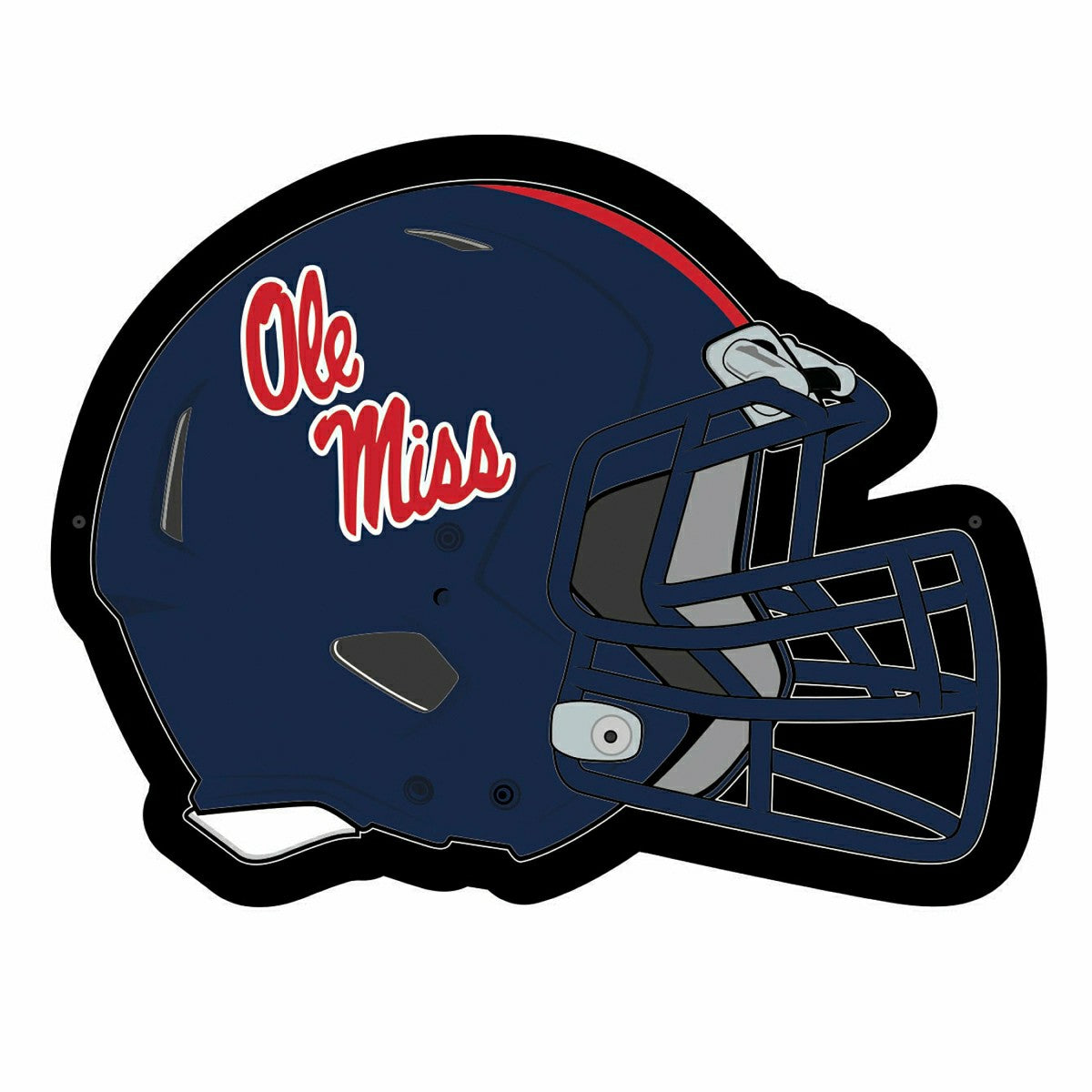 LED Wall Decor, Helmet, University of Mississippi - Collegiate Home