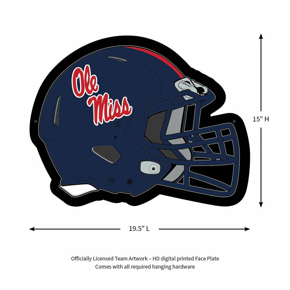 LED Wall Decor, Helmet, University of Mississippi - Collegiate Home