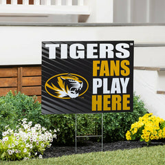 University of Missouri Coroplast Yard Sign "Fans Play Here" - Collegiate Home