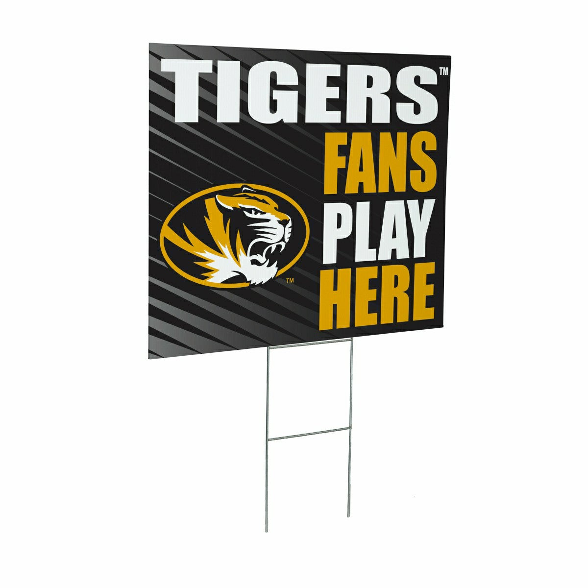 University of Missouri Coroplast Yard Sign "Fans Play Here" - Collegiate Home