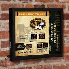 Scoreboard Wall Clock, Missouri - Collegiate Home