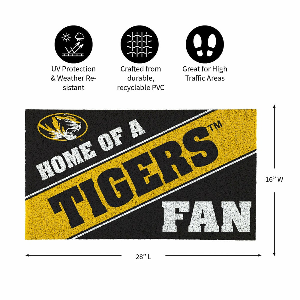 University of Missouri, PVC Mat COLOR, Home of a Fan - Collegiate