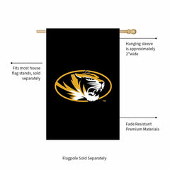 University of Missouri Applique House Flag - Collegiate Home