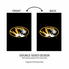 University of Missouri Applique House Flag - Collegiate Home