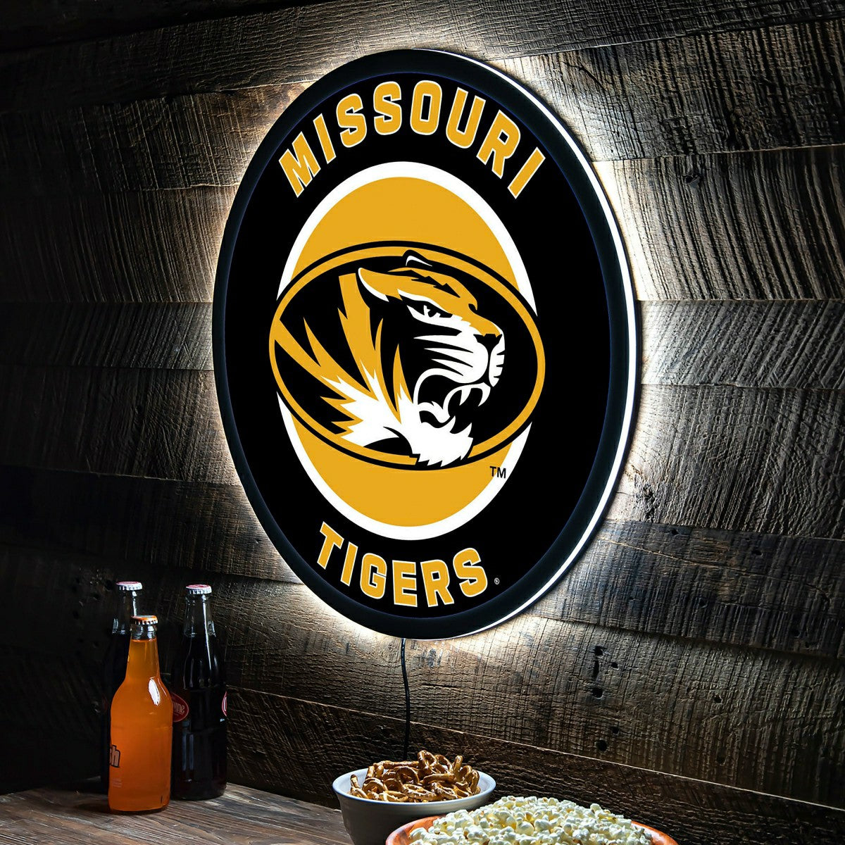 LED Wall Decor, Round, University of Missouri - Collegiate Home