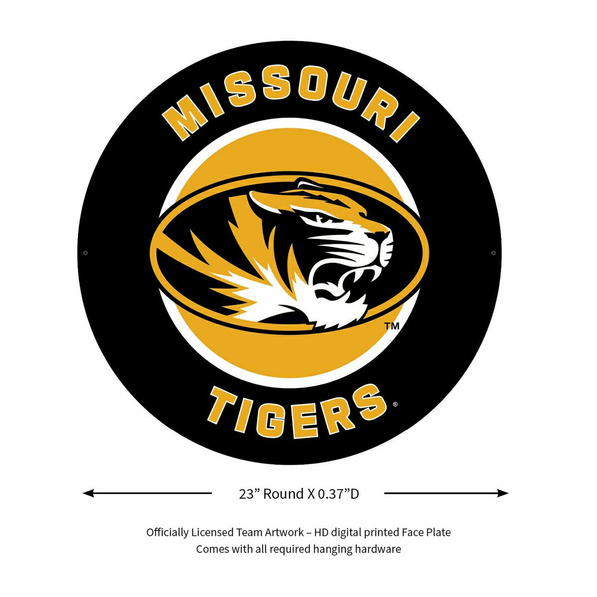 LED Wall Decor, Round, University of Missouri - Collegiate Home