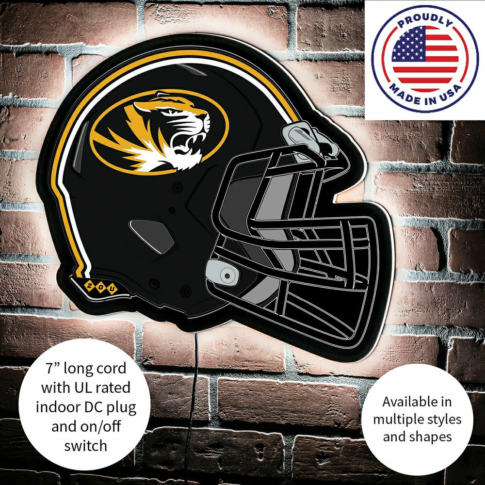 LED Wall Decor, Helmet, University of Missouri - Collegiate Home